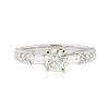 Image 1 : 18KT White Gold 1.65 ctw Diamond Ring