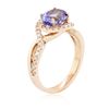 Image 3 : 14KT Rose Gold 2.03 ctw Tanzanite and Diamond Ring