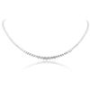 Image 1 : 18KT White Gold 9.34 ctw Diamond Necklace