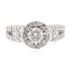 Image 1 : 14KT White Gold 1.17 ctw Diamond Ring