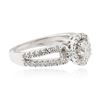 Image 2 : 14KT White Gold 1.17 ctw Diamond Ring