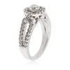 Image 3 : 14KT White Gold 1.17 ctw Diamond Ring