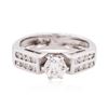 Image 1 : 14KT White Gold 0.75 ctw Diamond Ring