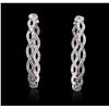 Image 1 : 14KT White Gold 1.50 ctw Diamond Earrings