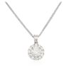 Image 2 : 14KT White Gold 0.94 ctw Diamond Pendant With Chain