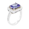 Image 3 : 14KT White Gold 3.19 ctw Tanzanite and Diamond Ring