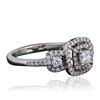 Image 2 : 14KT White Gold 0.54 ctw Diamond Ring