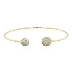 14KT Yellow Gold 0.54 ctw Diamond Bangle Bracelet