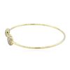 Image 2 : 14KT Yellow Gold 0.54 ctw Diamond Bangle Bracelet