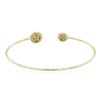 Image 3 : 14KT Yellow Gold 0.54 ctw Diamond Bangle Bracelet