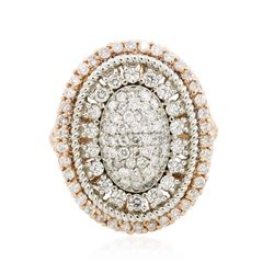 14KT Rose Gold 1.43 ctw Diamond Ring