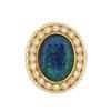 Image 1 : 14KT Yellow Gold 6.21 ctw Opal and Diamond Ring