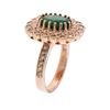 Image 3 : 14KT Rose Gold 2.98 ctw Emerald and Diamond Ring