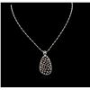 Image 1 : 14KT Two-Tone Gold 1.61 ctw Diamond Pendant With Chain