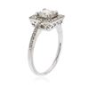 Image 3 : 14KT White Gold 0.95 ctw Diamond Ring