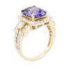 Image 3 : 14KT Yellow Gold 3.32 ctw Tanzanite and Diamond Ring