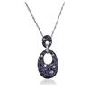 Image 2 : 14KT White Gold 0.12 ctw Diamond Pendant With Chain