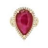 Image 1 : 14KT Yellow Gold 8.67 ctw Ruby and Diamond Ring