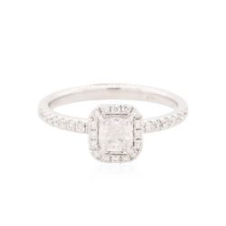 14KT White Gold 0.61 ctw Diamond Ring