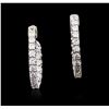 Image 1 : 14KT White Gold 2.17 ctw Diamond Earrings