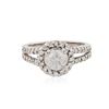Image 1 : 14KT White Gold 1.77 ctw Diamond Ring