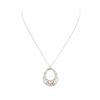 Image 1 : 14KT White Gold 0.46 ctw Diamond Pendant With Chain