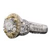 Image 2 : 14KT Two-Tone Gold 3.62 ctw Diamond Ring