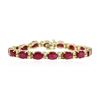 Image 1 : 14KT Yellow Gold 16.16 ctw Ruby and Diamond Bracelet