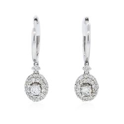 14KT White Gold 1.23 ctw Diamond Earrings