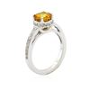 Image 3 : 14KT White Gold 2.05 ctw Yellow Sapphire and Diamond Ring