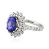 Image 2 : 14KT White and Yellow Gold 2.83 ctw Tanzanite and Diamond Ring
