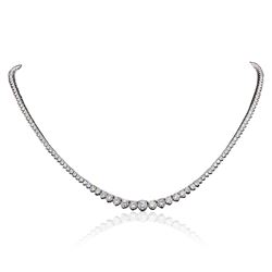 18KT White Gold 6.28 ctw Diamond Necklace