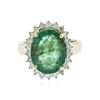 Image 1 : 14KT Yellow Gold 5.26 ctw Emerald and Diamond Ring