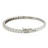 Image 2 : 14KT White Gold 3.16 ctw Diamond Bangle Bracelet