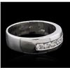 Image 2 : 14KT White Gold 0.90 ctw Diamond Ring
