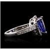 Image 3 : 14KT White Gold 3.14 ctw Tanzanite and Diamond Ring