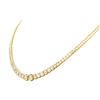 Image 3 : 18KT Yellow Gold 11.78 ctw Diamond Tennis Necklace