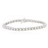 Image 1 : 14KT White Gold 4.40 ctw Diamond Tennis  Bracelet