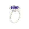 Image 3 : 14KT White Gold 3.35 ctw Tanzanite and Diamond Ring