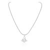 Image 1 : 14KT White Gold 1.00 ctw Diamond Pendant With Chain