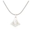 Image 2 : 14KT White Gold 1.00 ctw Diamond Pendant With Chain