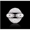 Image 1 : 14KT White Gold 2.22 ctw Diamond Ring