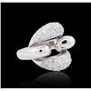 Image 2 : 14KT White Gold 2.22 ctw Diamond Ring