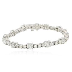 14KT White Gold 9.93 ctw Diamond Tennis Bracelet