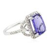 Image 2 : 14KT White Gold 3.24 ctw Tanzanite and Diamond Ring