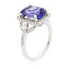 Image 3 : 14KT White Gold 3.24 ctw Tanzanite and Diamond Ring