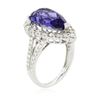 Image 3 : 14KT White Gold 6.62 ctw Tanzanite and Diamond Ring