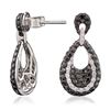 Image 2 : 14KT White Gold 0.25 ctw Diamond Earrings