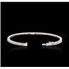Image 3 : 14KT White Gold 1.01 ctw Diamond Bangle Bracelet
