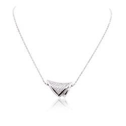 14KT White Gold 2.56 ctw Diamond Pendant With Chain